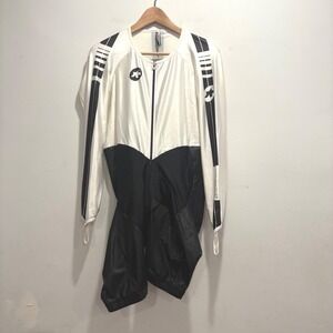 ASSOS Chronosuit cS Uno White Black Cycling Skinsuit Men XXL TIR Long Sleeve Pad